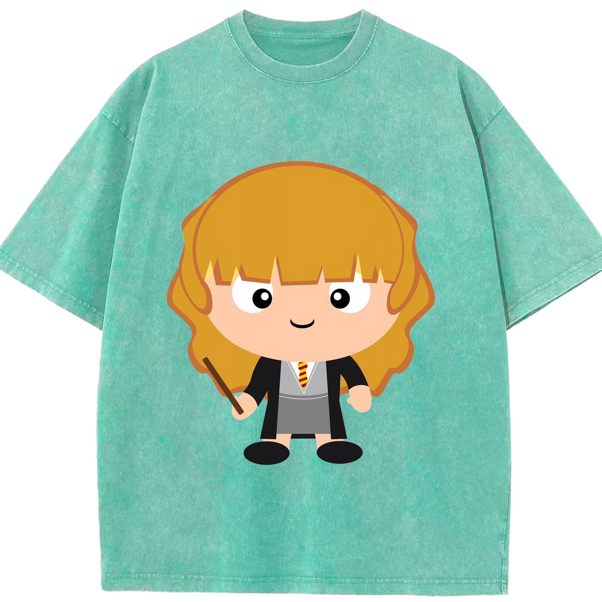 （画像用） Harry Potter ハリー・ポッターシリーズ 綿100% ヴィンテージ風 半袖Tシャツ（フロントプリント）